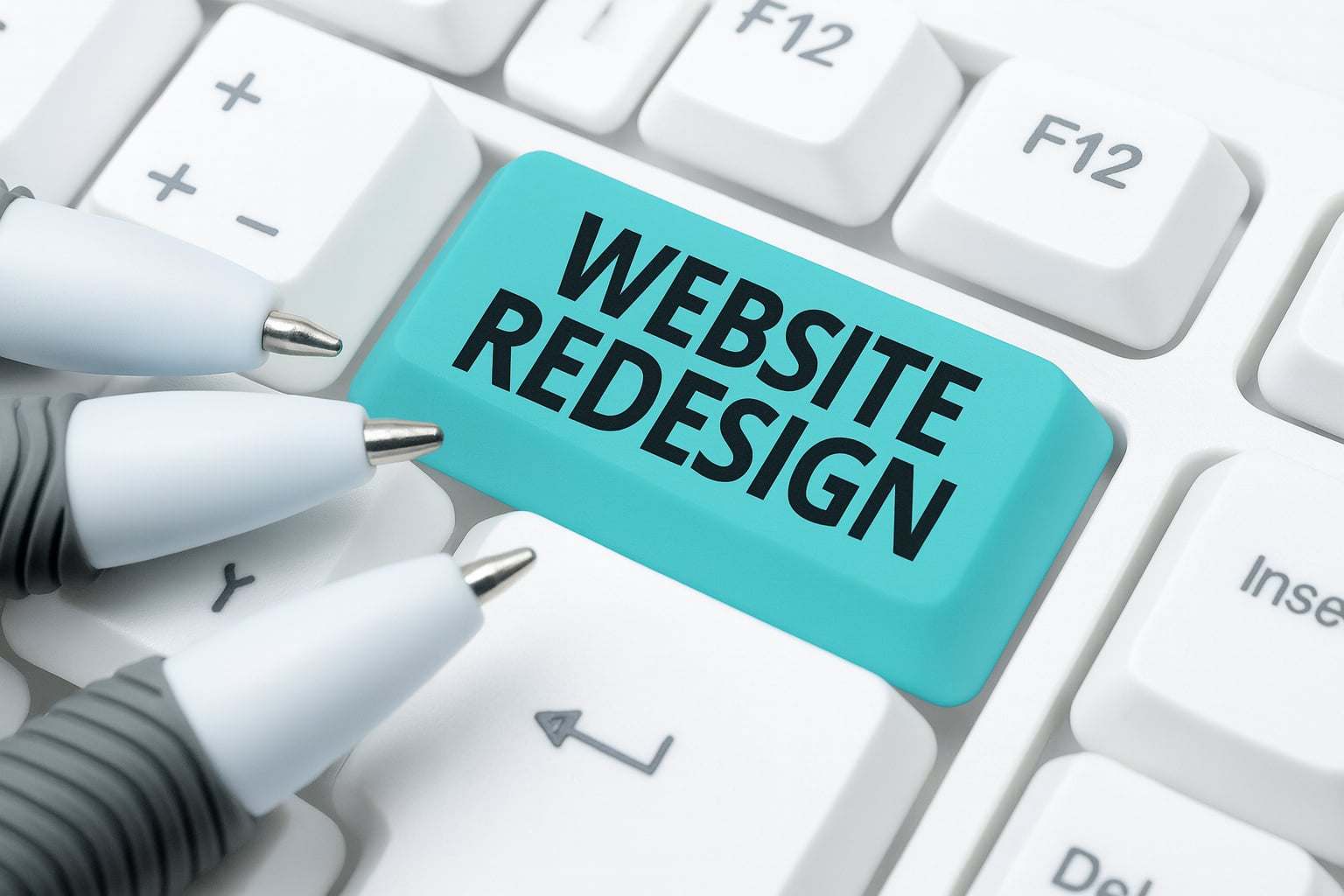 Before and after example of a website redesign